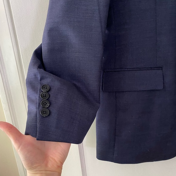 Kenneth Cole Navy Suit Blazer Jacket sz 42R - Picture 5 of 13